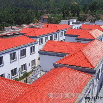 供應鷹拓建材1050合成樹脂瓦，江西平改坡工程瓦 ASA合成樹脂瓦屋頂瓦琉璃別墅瓦 小區洋房防腐蝕波紋塑料瓦 特種建材