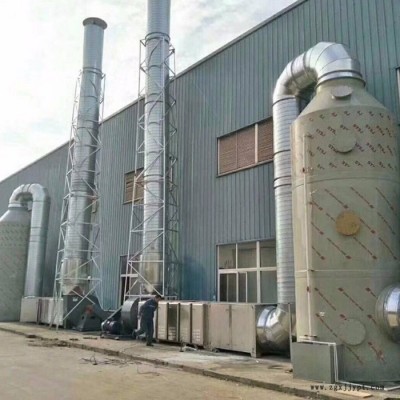 恒盟廠家定制pp廢氣噴淋塔 酸堿環保設備洗滌塔 廢氣處理設備 pp噴淋塔