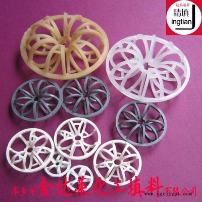 出售塑料泰勒花環(huán)填料  PP RPP PVC CPVC PVDF ETFE花環(huán)填料 ** 量大價優(yōu) 萍鄉(xiāng)金達(dá)萊