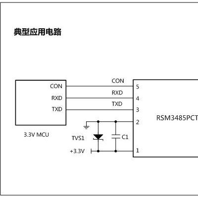 RSM3485PCT 單路低速3.3V供電RS-485隔離收發器 visom