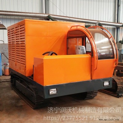 潤沃定做橡膠履帶發電車 120KW建筑用發電車  發電機運輸車