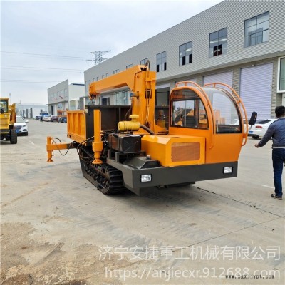 橡膠履帶吊運兩用車 爛泥地履帶搬運吊車 山區(qū)吊運機廠家