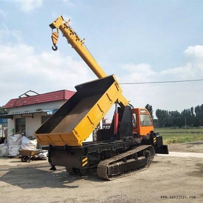 恒沃農(nóng)用履帶隨車吊 多功能履帶式小型隨車吊車 橡膠履帶隨車起重機(jī)