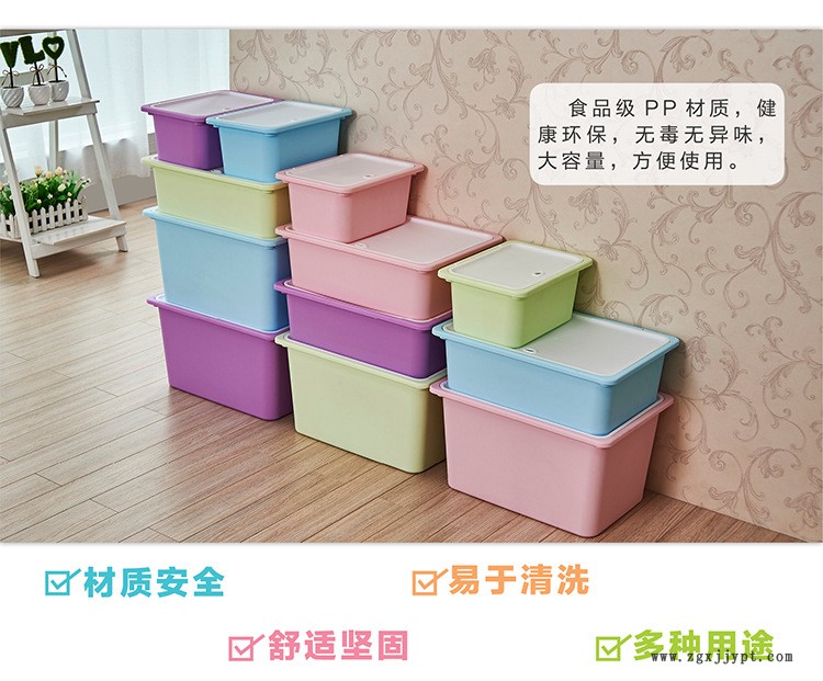 專利產品塑料家用床底玩具衣服書有蓋收納箱整理箱儲物箱大號示例圖2