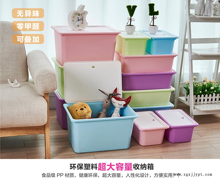 專利產品塑料家用床底玩具衣服書有蓋收納箱整理箱儲物箱大號示例圖1