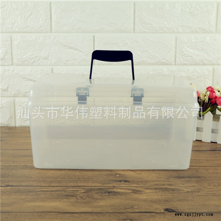廠家供應手提收納箱 塑料收納盒 儲物箱 整理箱示例圖5