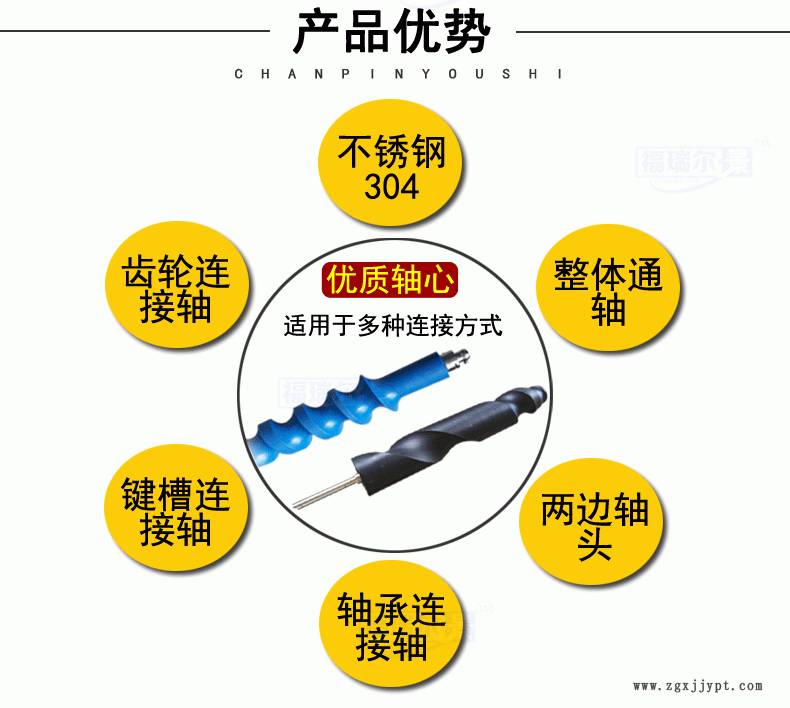 廠家供貨送料輸送螺桿 輸送分瓶螺桿 灌裝機螺桿 尼龍螺桿加工示例圖4