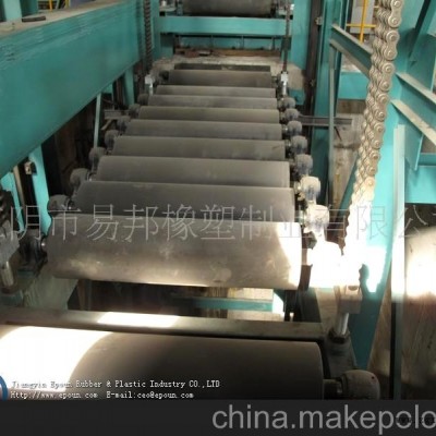 江蘇無錫江陰市易邦公司生產冶金機械耐磨、耐強酸的海帕隆橡膠輥