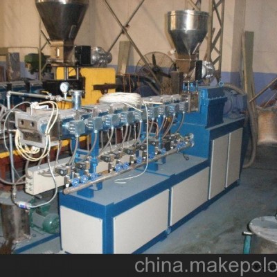 名優(yōu)品牌 SHJ—75雙螺桿混煉擠出機風冷熱切機 定制批發(fā)