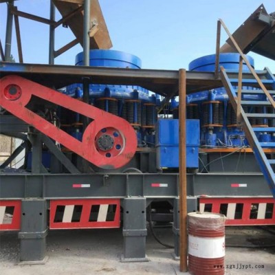 鑫華寶 大型輪胎式移動破碎機廠家輪胎式移動碎石機