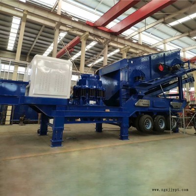 邦隆移動式制砂機 輪胎式移動破碎站 各種規格型號齊全 產量大 粒型好