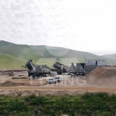 建筑垃圾粉碎設(shè)備 移動破碎站 輪胎式破碎機 可以跑的破碎機