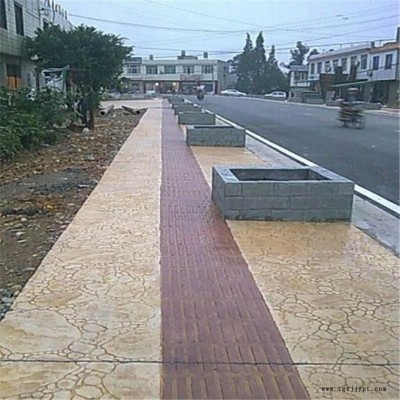 桓石 仿古壓?；炷恋仄?小區(qū)綠化 地面裝飾材料仿天然石材、磚、木效果逼真  壓花水泥地坪材料