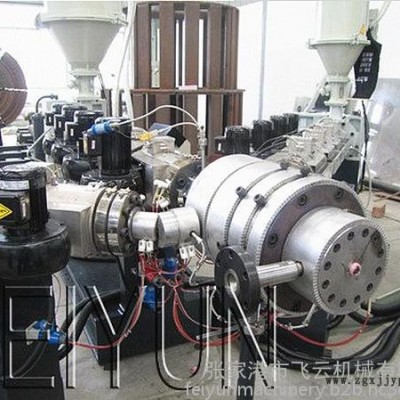 PP/PE/PPR/PEX/PET/PVC管材擠出生產線設備/75-250mm/SJ90單螺桿擠出機