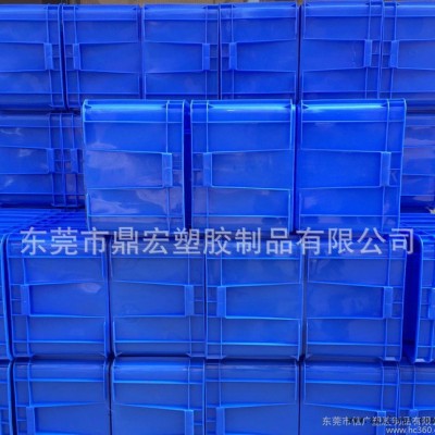 615*425*315藍色塑料箱 PE周轉(zhuǎn)箱 塑膠紡織五金箱