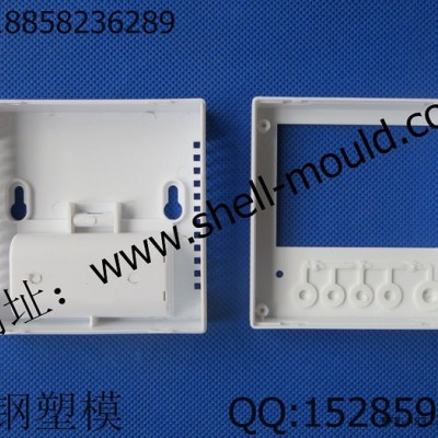供應精鋼模具廠5-01-5：86*86*31mm溫控儀表盒2節5號電池盒 塑料接線盒 塑料模具