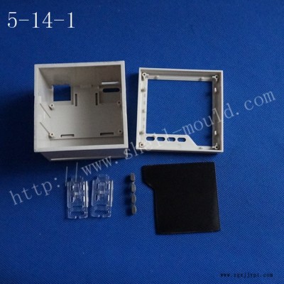 余姚模具廠直銷 柜裝儀表殼 數顯面框 電子型外殼 5-14-1：97.8X97.8X74.7儀表殼體 控制盒 塑料模具