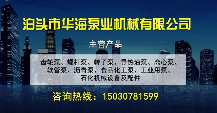 華海泵業直銷SLC-100/0.6容積式凸輪轉子泵 不銹鋼轉子泵 內環式保溫轉子泵示例圖8