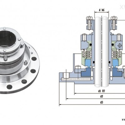 212W型四氟波紋管攪拌器用衛生級密封