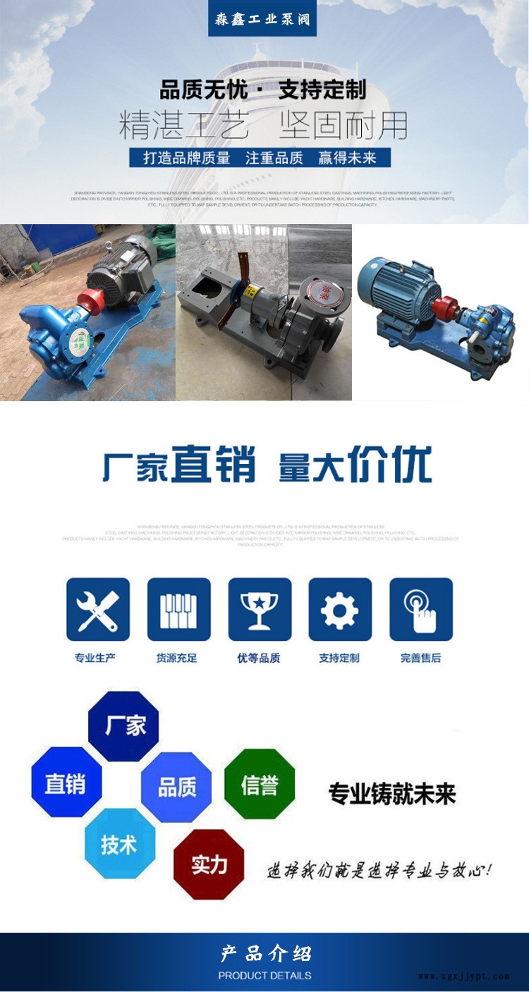 廠家直銷RY50-32-160 風冷式耐高溫導(dǎo)熱油泵 現(xiàn)貨熱賣 離心泵示例圖2